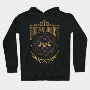 Tattoo Artist Golden Shield Hoodie